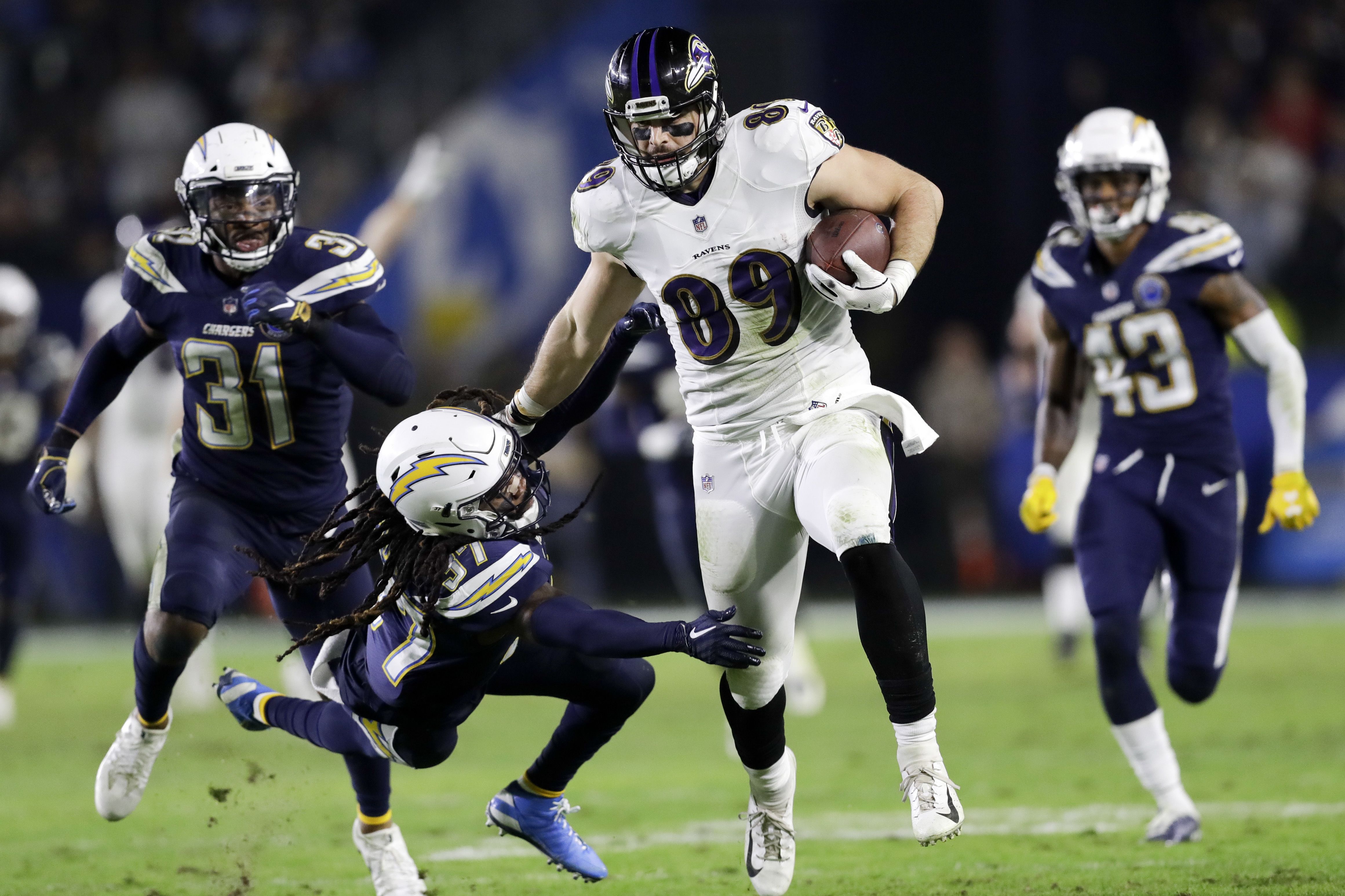 Chargers' Defense Stifles Ravens in Wild-Card Playoff Win - The