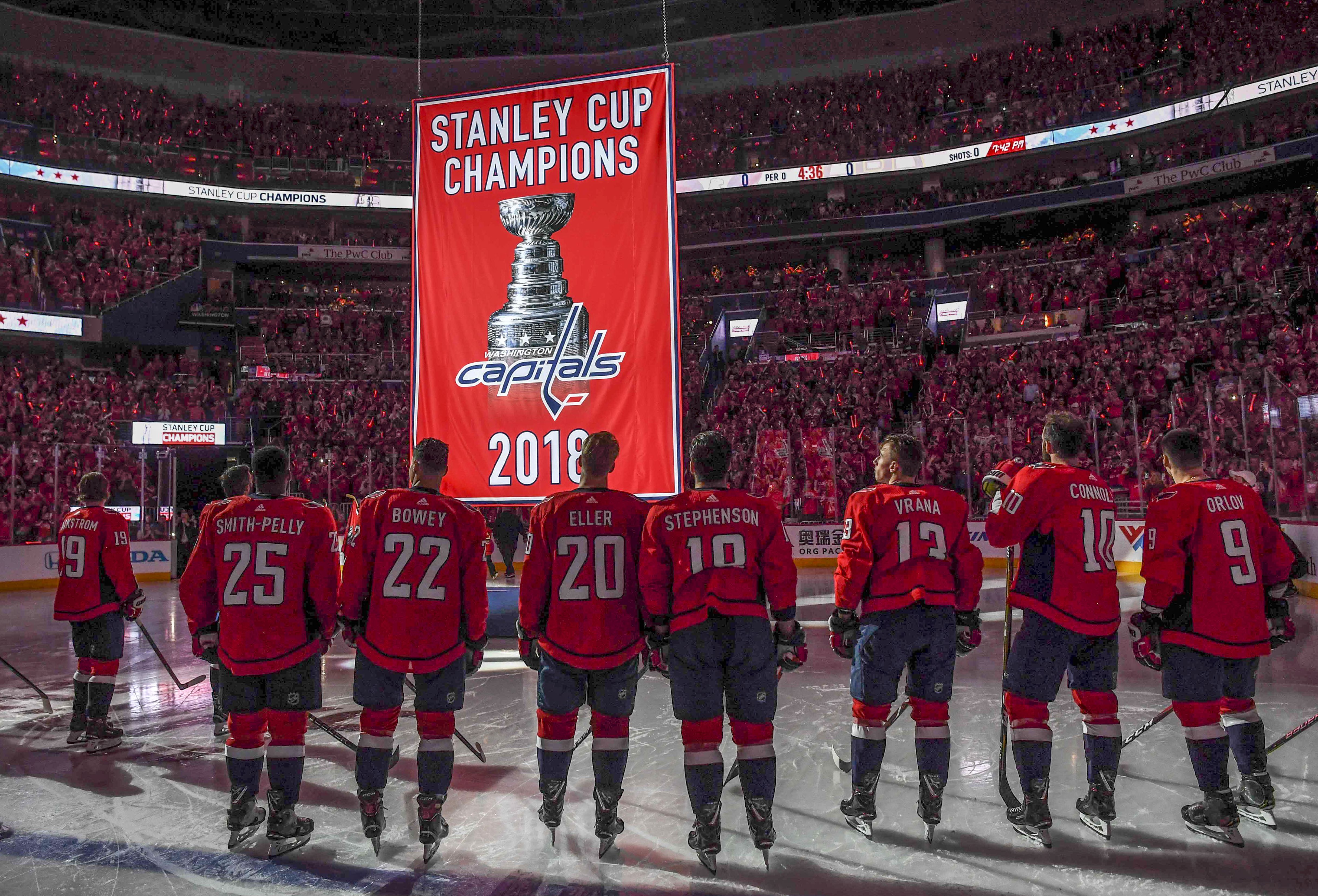 The Capitals invented the Cup stand. The tradition bent the bowl of the Stanley  Cup.