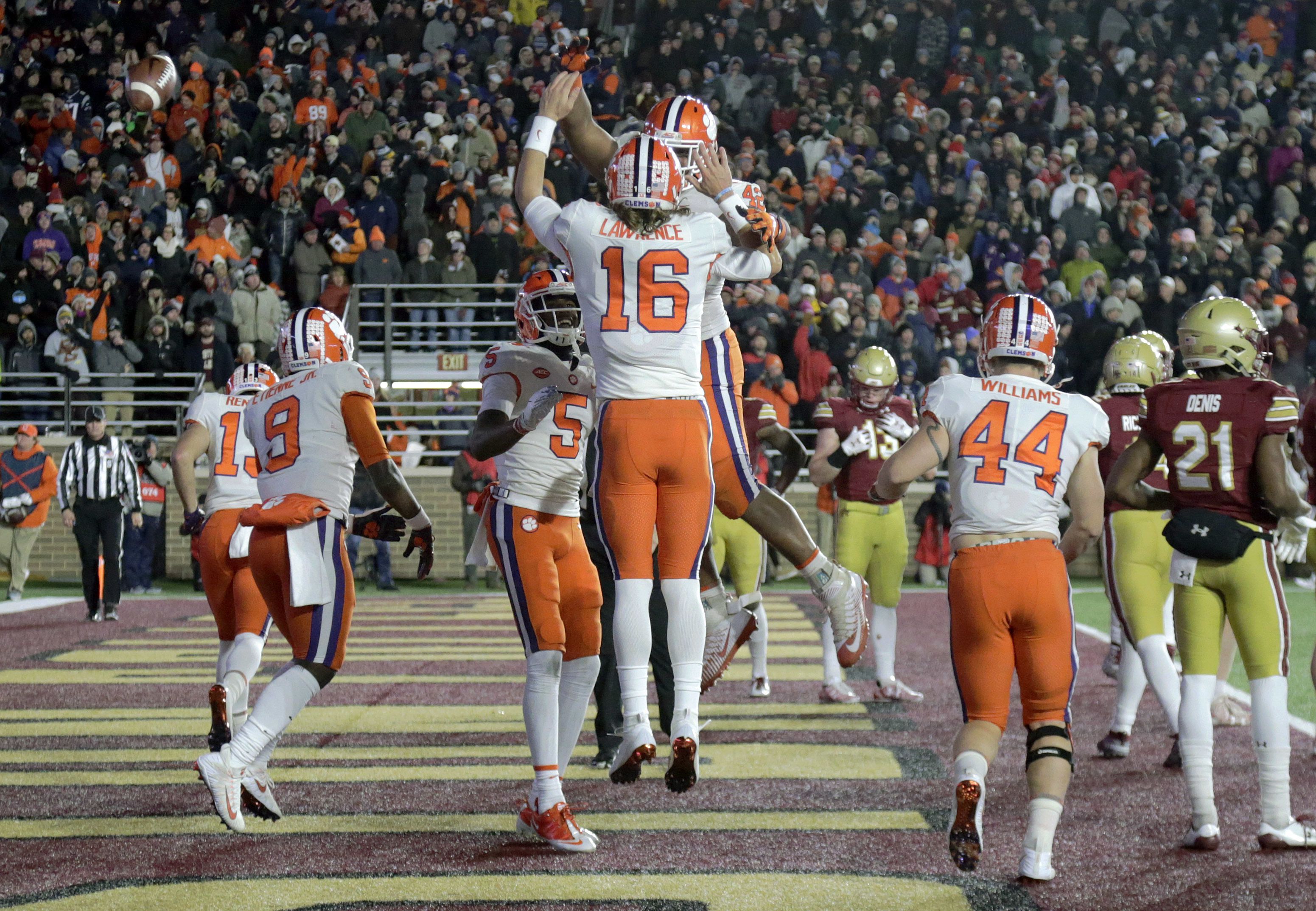 Numbers behind Clemson's division-clinching win over Boston College
