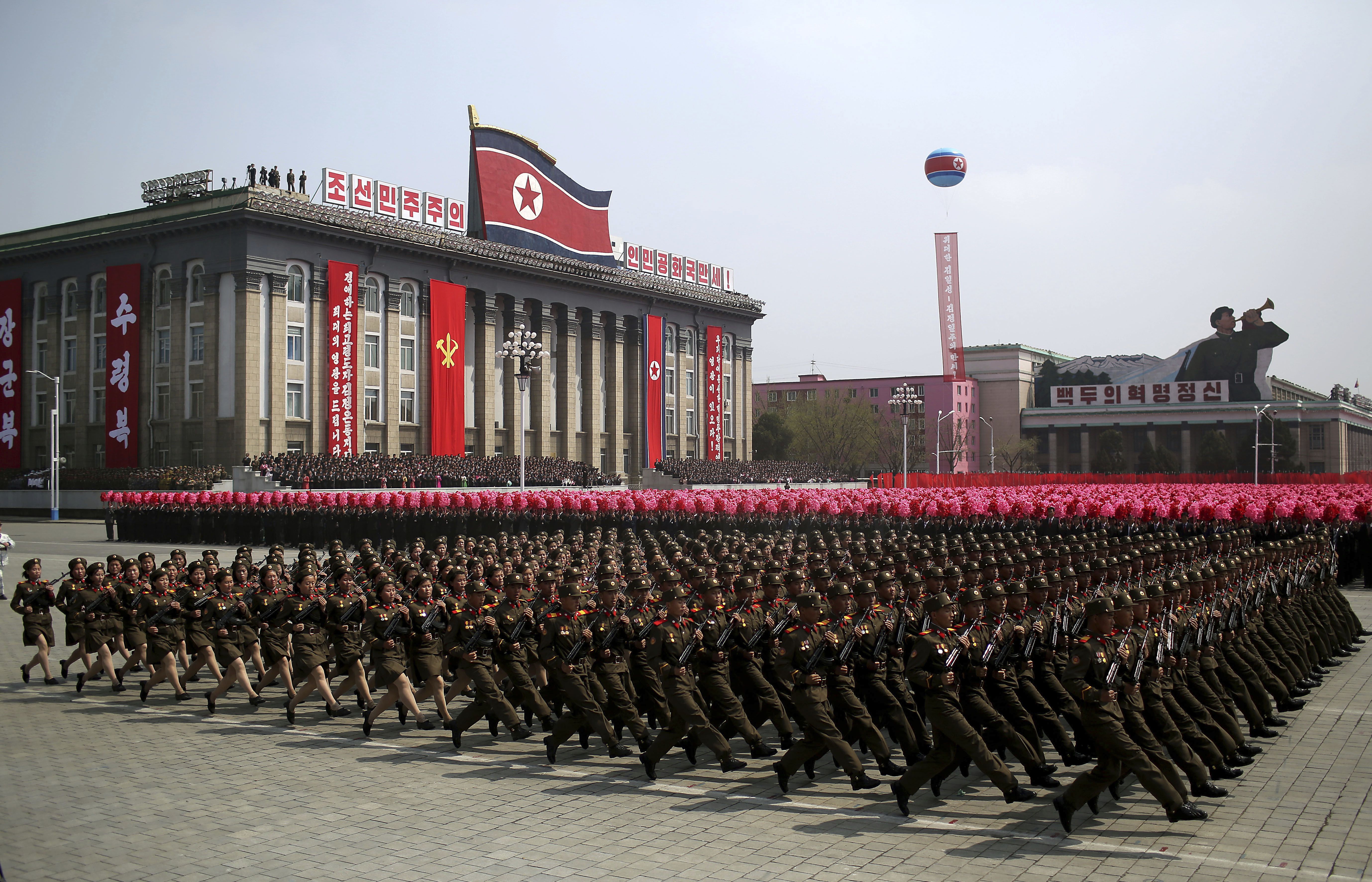 North Koreans forced to celebrate 70th anniversary of 'victory' in