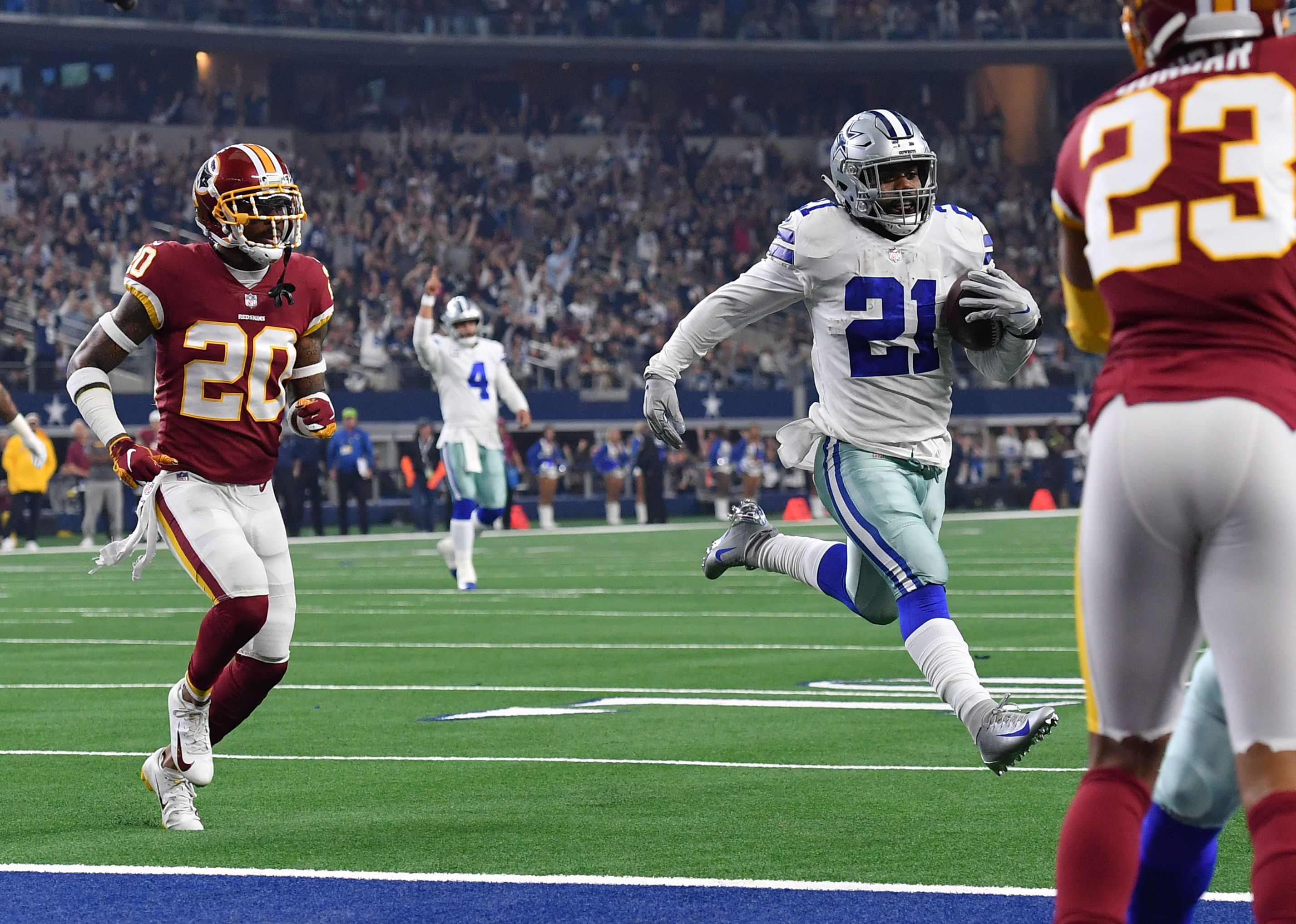 Cowboys catch Redskins in NFC East with Thanksgiving win 